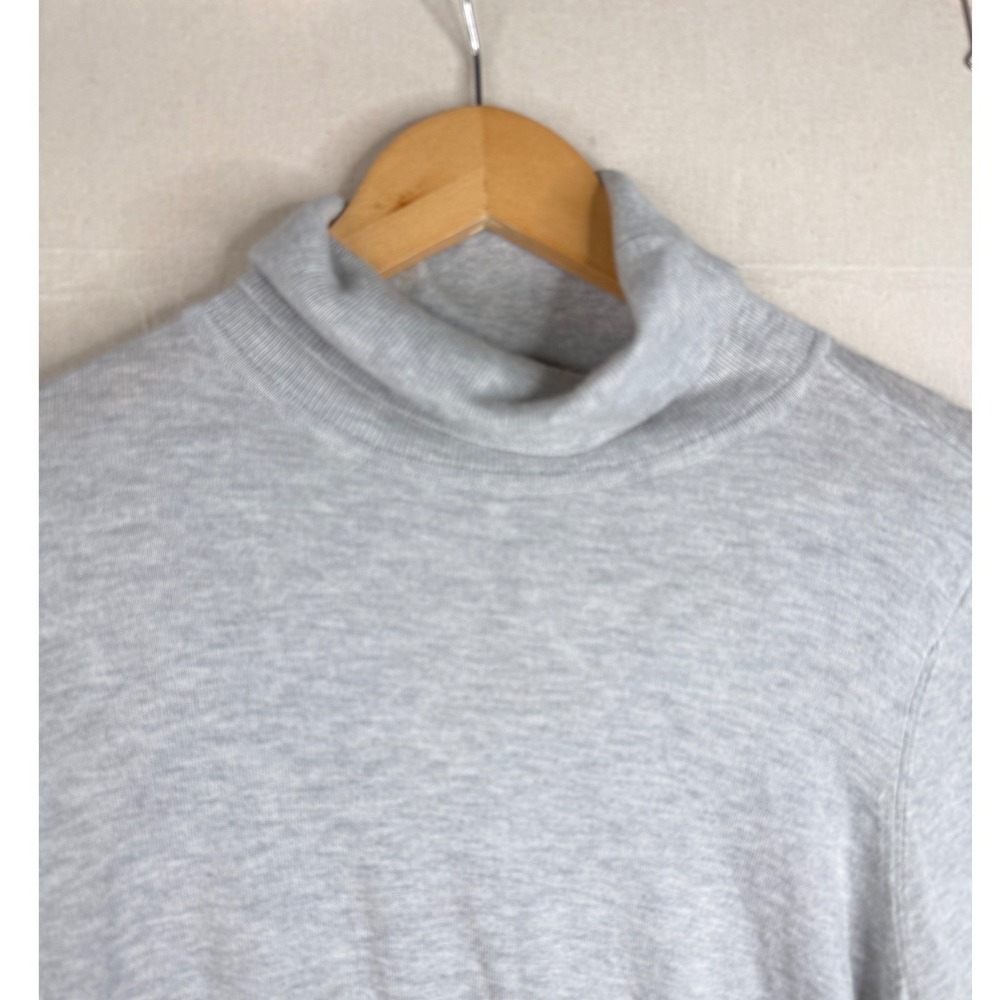 Chicos Cashmere Blend Turtleneck Tunic Sweater size Large Gray - Picture 4 of 8